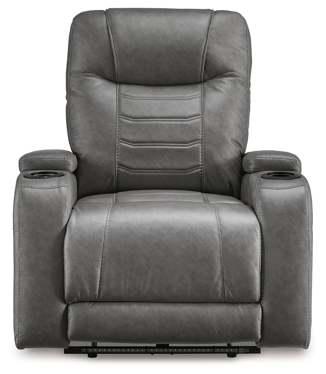 Schooner Rocks - Power Recliner / Adj Headrest - Hornell Furniture Outlet