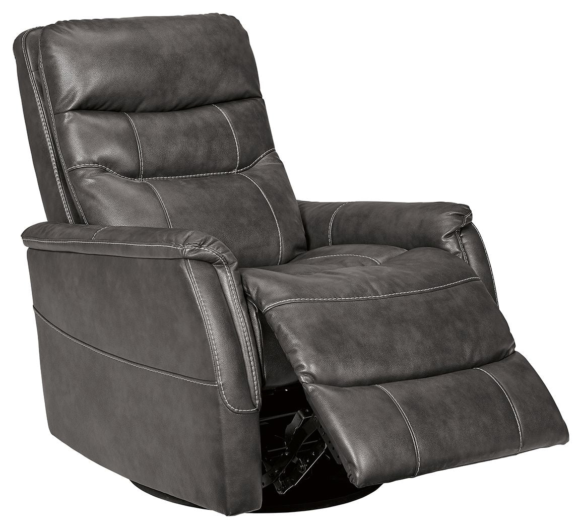 Riptyme - Quarry - Swivel Glider Recliner - Hornell Furniture Outlet