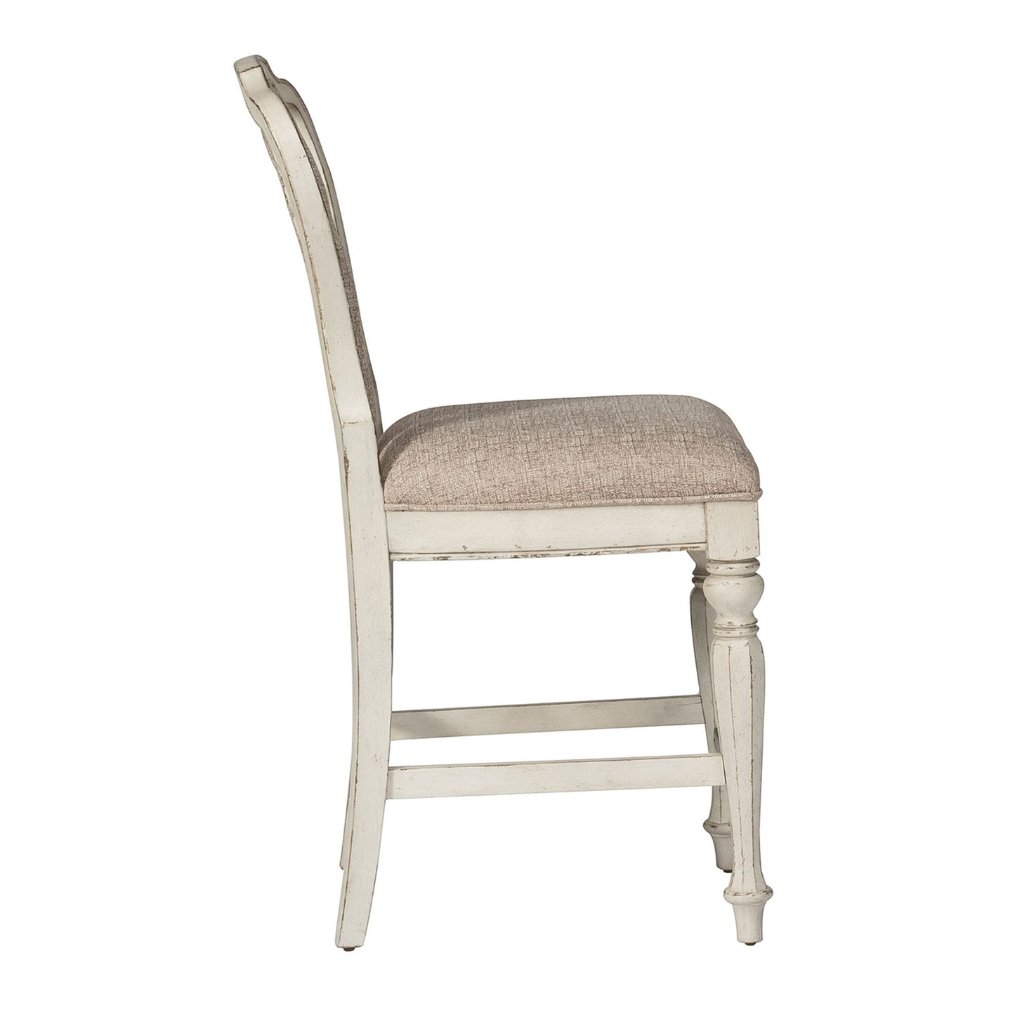 Magnolia Manor - Counter Height Chair - White - Hornell Furniture Outlet