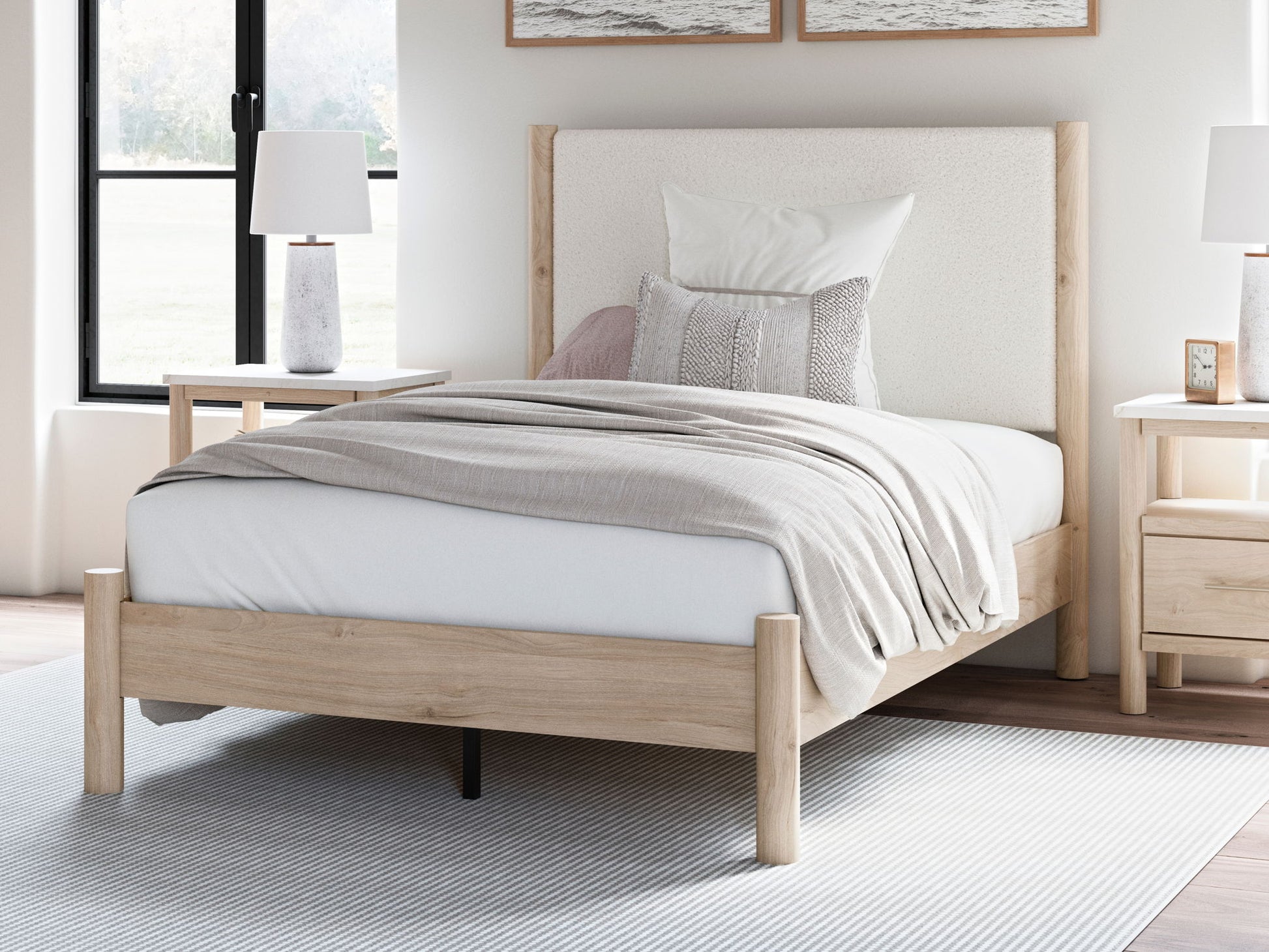 Cadmori - Upholstered Panel Bed - Hornell Furniture Outlet