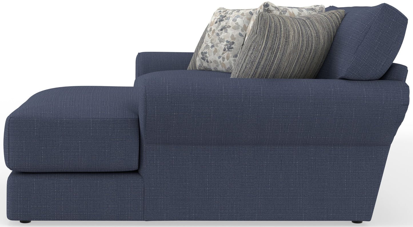 Cape May - Sofa Chaise With Comfort Coil Seating And 5 Accent Pillows Included - Hornell Furniture Outlet