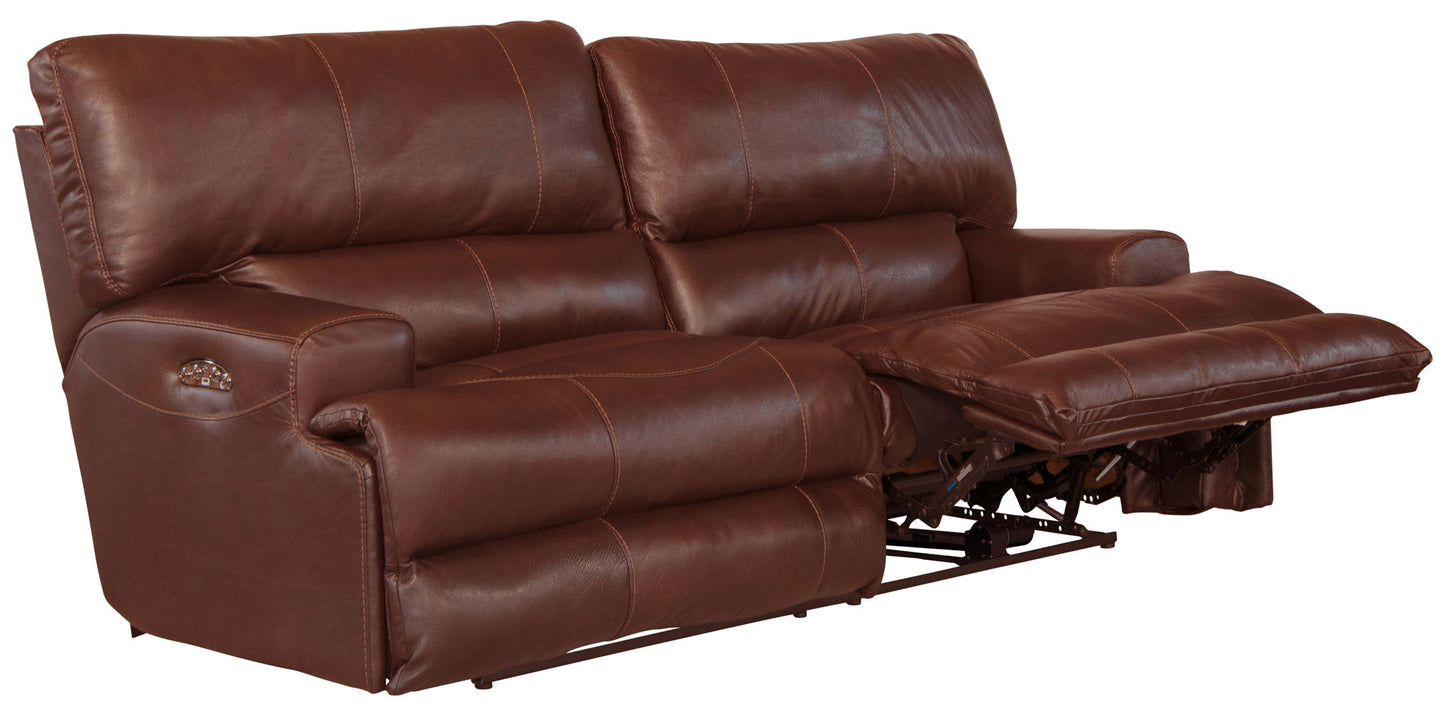 Wembley - Power Headrest Power Lay Flat Reclining Sofa - Hornell Furniture Outlet