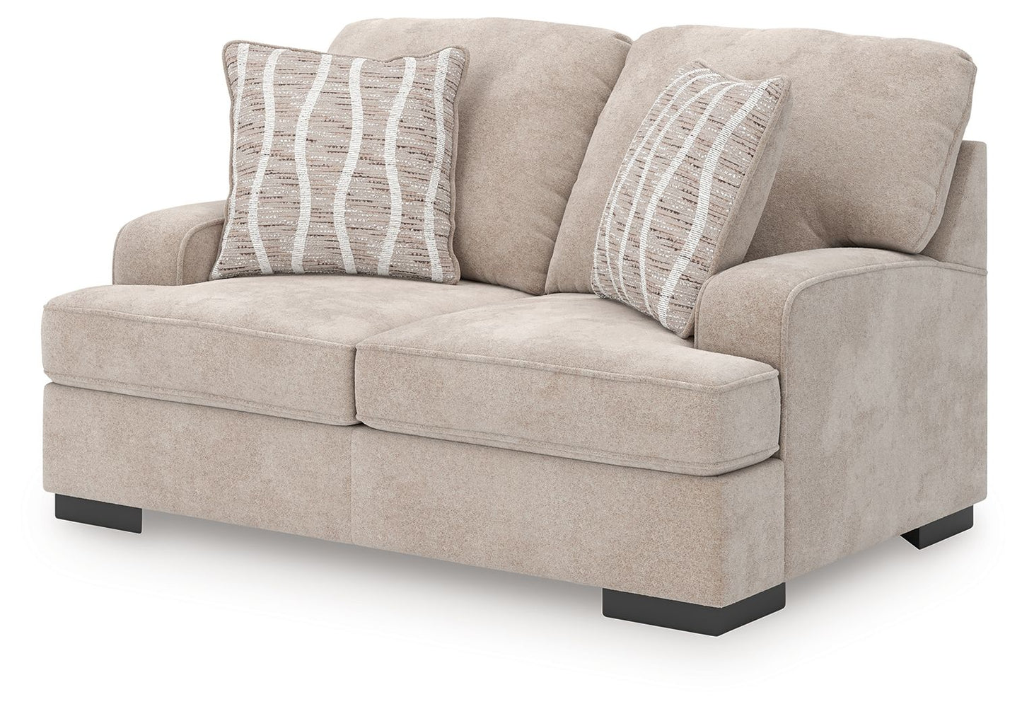 High Profile - Loveseat - Taupe - Hornell Furniture Outlet