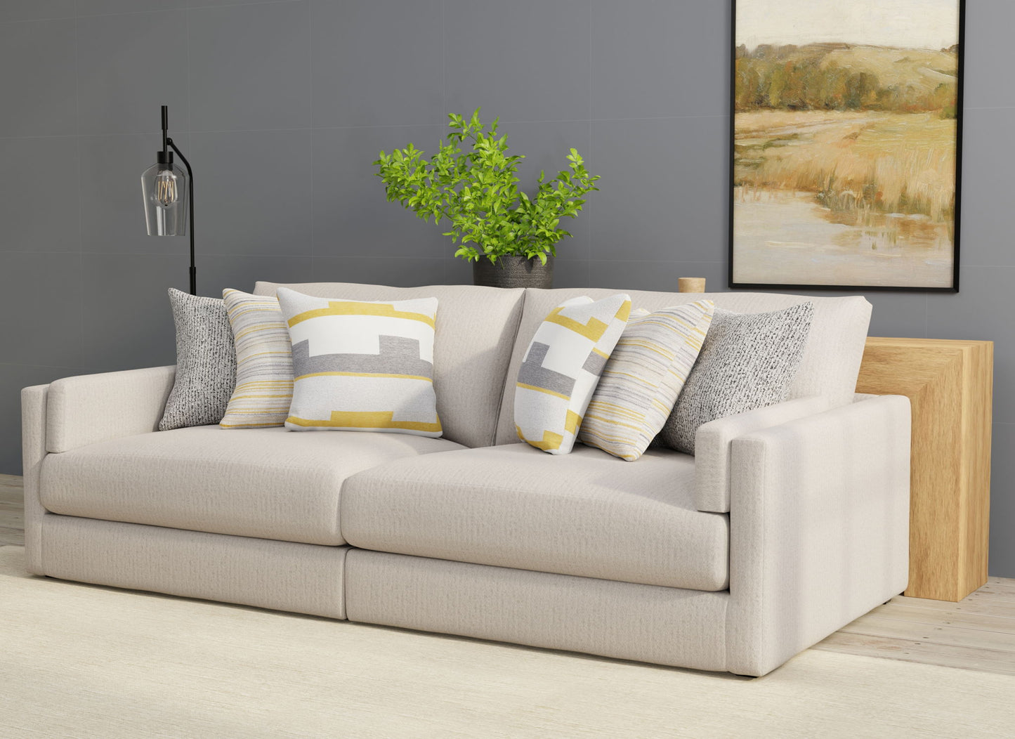 Trevor - 2 Piece Extra Deep Oversized Sofa - Hornell Furniture Outlet