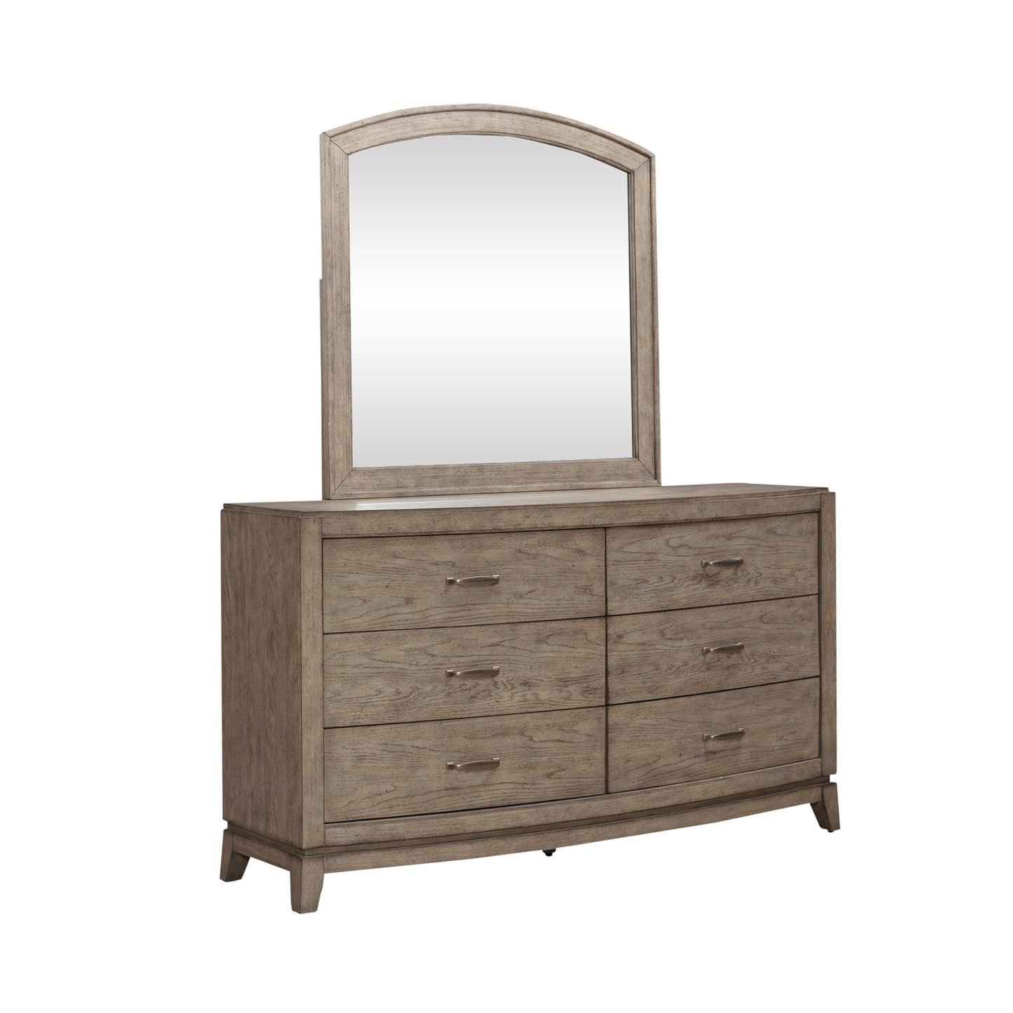 Avalon - Dresser & Mirror - Burnished Beige - Hornell Furniture Outlet