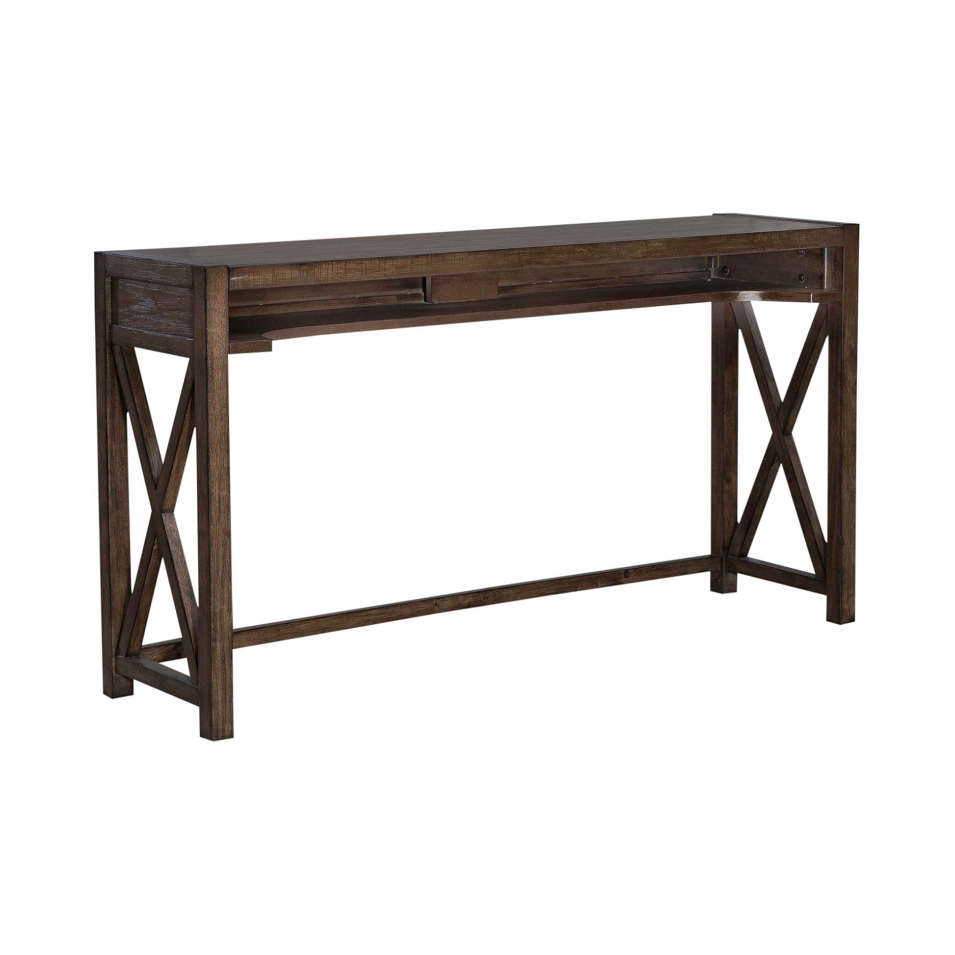 Lennox - Console Bar Table - Dark Brown - Hornell Furniture Outlet