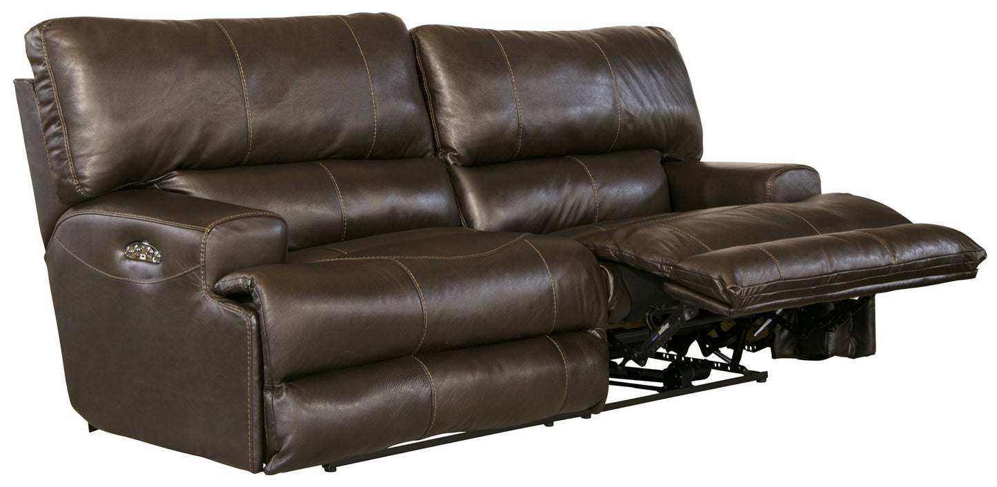 Wembley - Power Headrest Power Lay Flat Reclining Sofa - Hornell Furniture Outlet