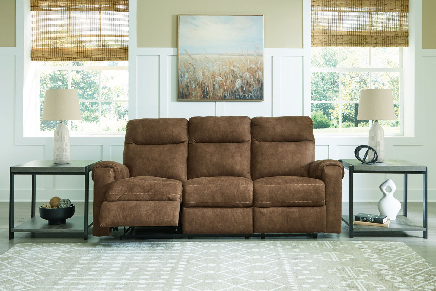 Edenwold - Brindle - Reclining Sofa - Hornell Furniture Outlet
