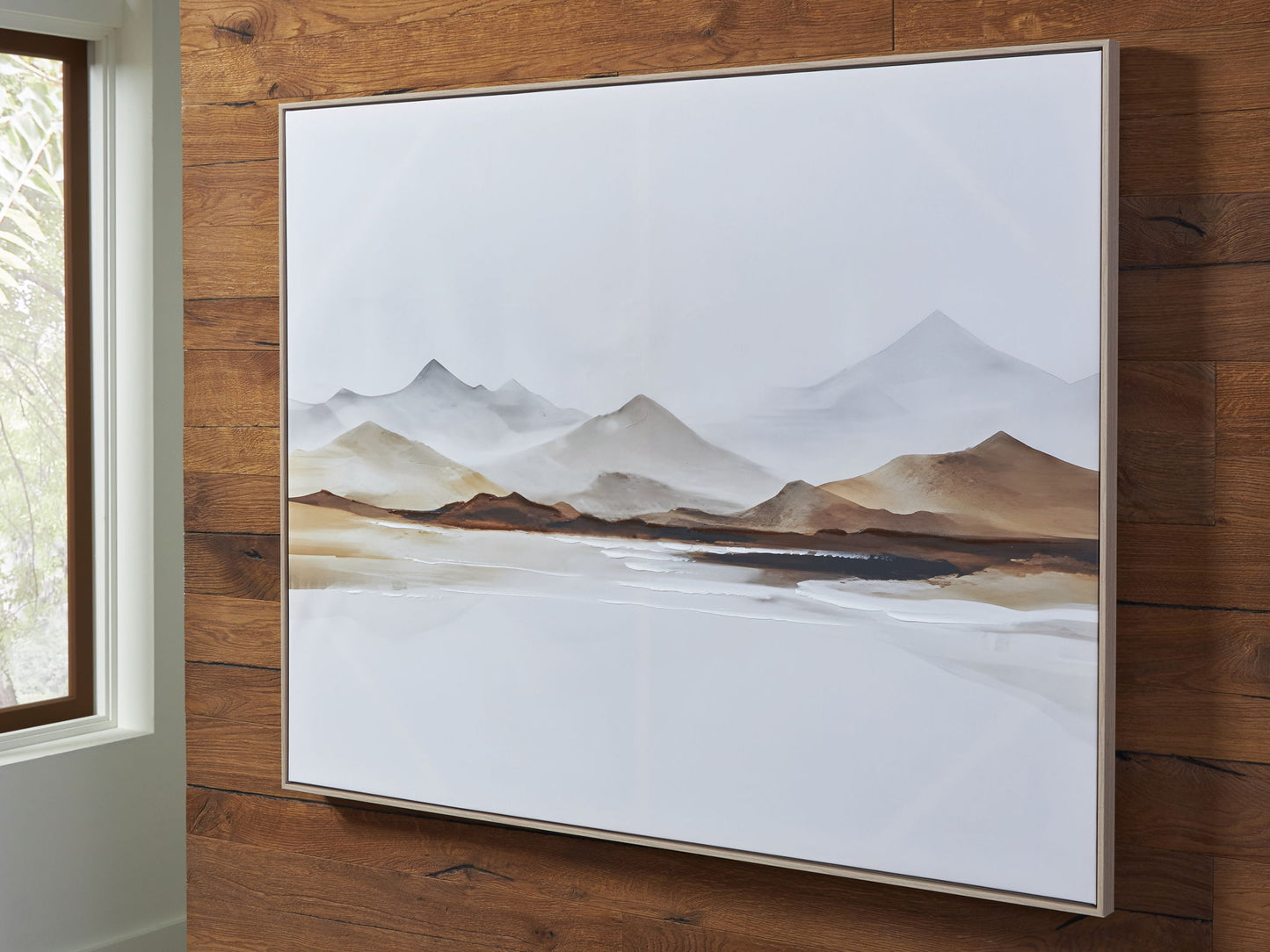 Karalen - White / Gray / Brown - Wall Art - Hornell Furniture Outlet