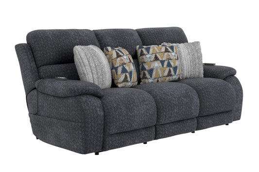 Joya - Power Headrest Power LayFlat Reclining Sofa With CR3 Heat/Massage/Lumbar/ZG - Hornell Furniture Outlet