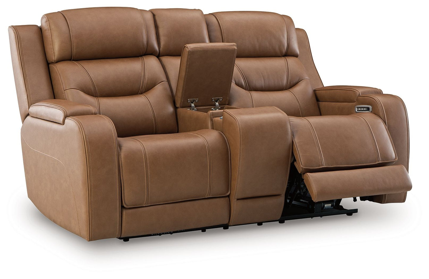 Knightington - Power Reclining Loveseat With Audio Seating - Hornell Furniture Outlet