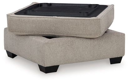 Claireah - Umber - Ottoman With Storage - Hornell Furniture Outlet