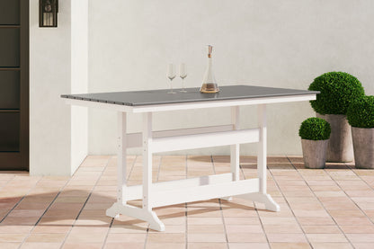 Transville - Counter Table W/Umb Opt - Hornell Furniture Outlet