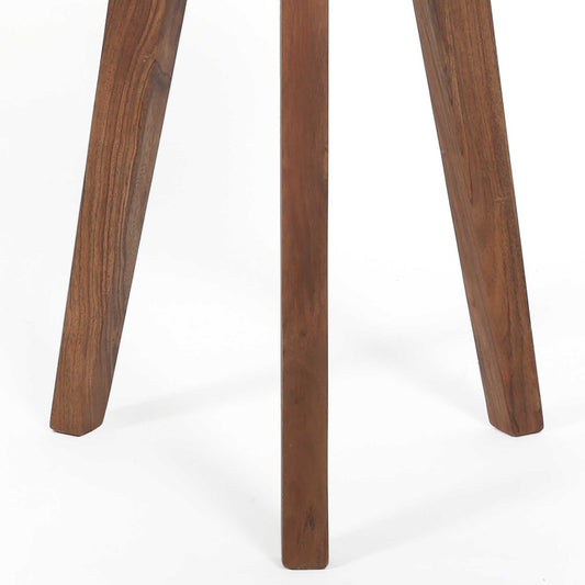 Caspian - Round Accent End Table - Brown - Hornell Furniture Outlet