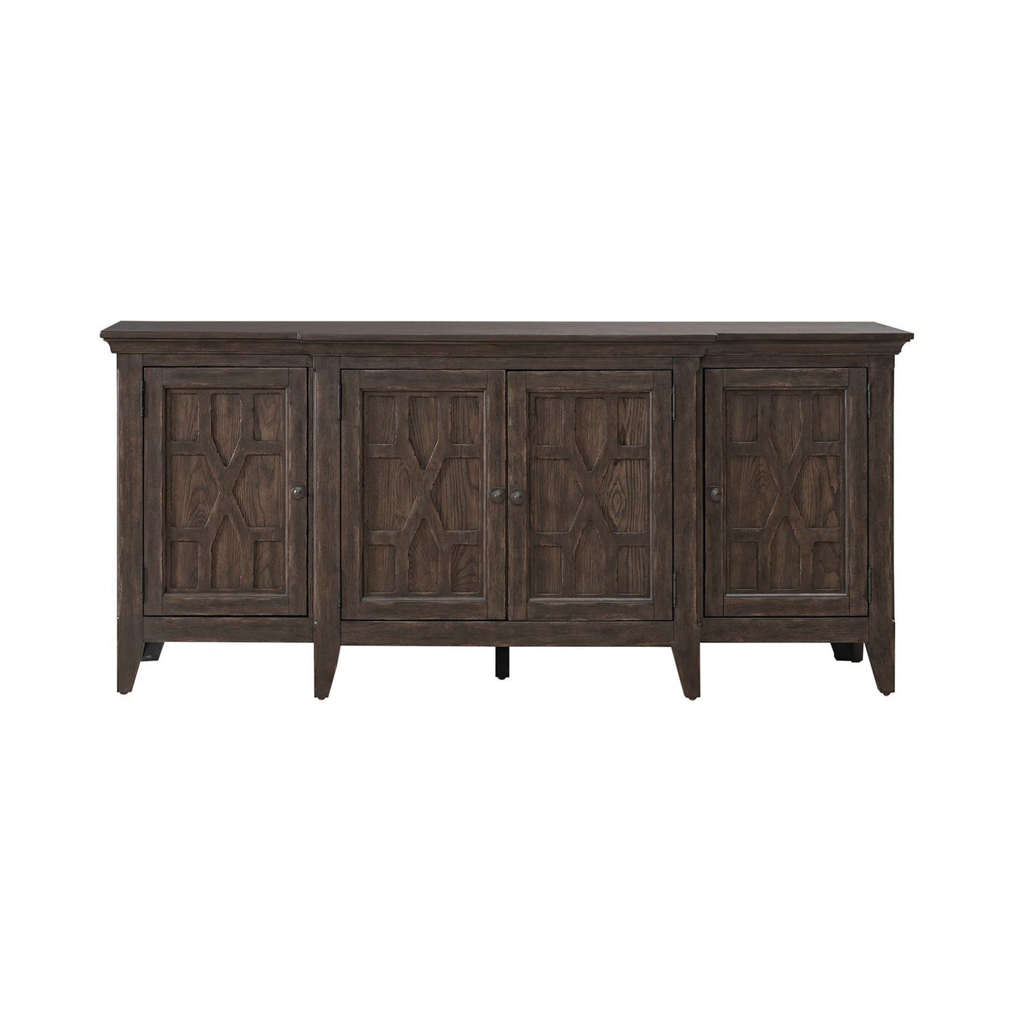 Paradise Valley - 76" TV Console - Dark Brown - Hornell Furniture Outlet