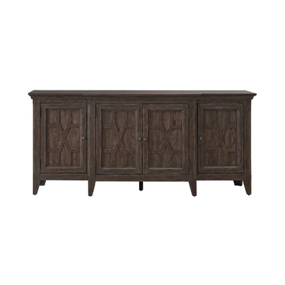 Paradise Valley - 76" TV Console - Dark Brown - Hornell Furniture Outlet