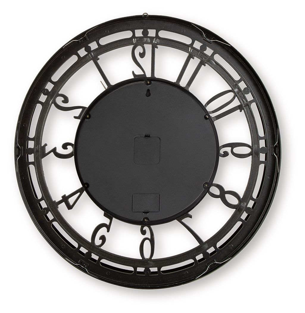 Gilover - Champagne Finish - Wall Clock - Hornell Furniture Outlet