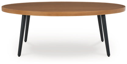 Horizon Hall - Two - tone Brown - Cocktail Table - Hornell Furniture Outlet