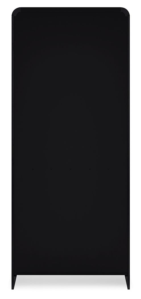 Rowanbeck - Black - Large Bookcase - Hornell Furniture Outlet
