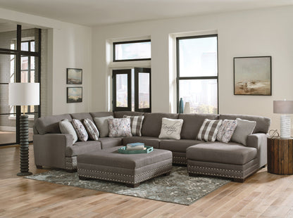 Crawford - Sectional With Cocktail Ottoman - Hornell Furniture Outlet