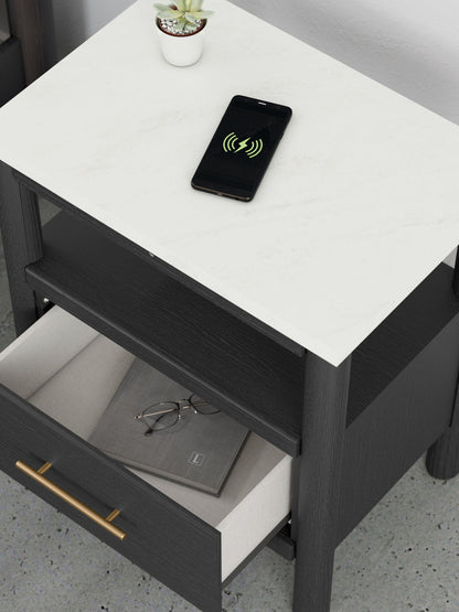 Cadmori - One Drawer Night Stand - Hornell Furniture Outlet
