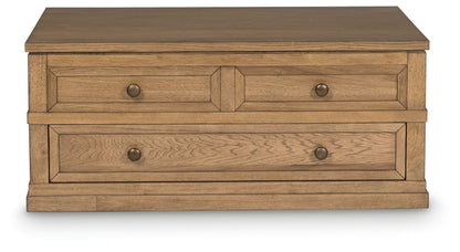 Sharlance - Light Brown - Lift Top Cocktail Table - Hornell Furniture Outlet