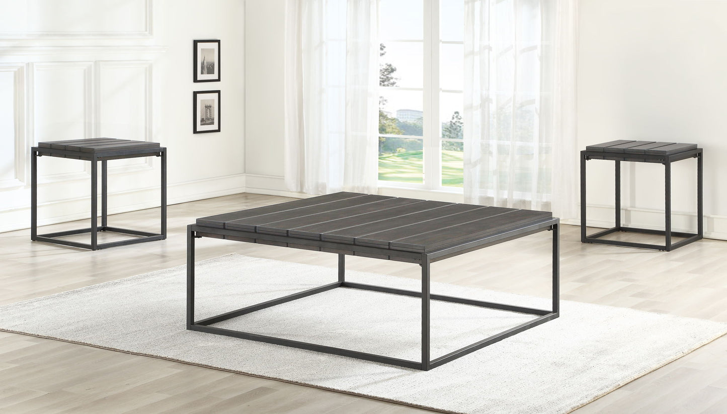Tekoa - Coffee Table - Dark Brown - Hornell Furniture Outlet