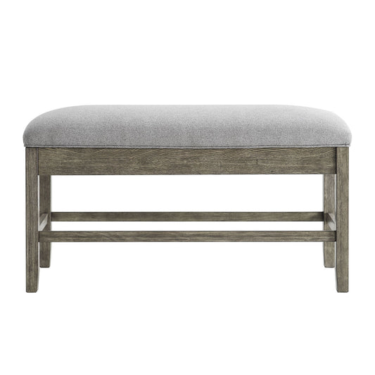 Grayson - Counter Bench - Gray / Light Brown - Hornell Furniture Outlet