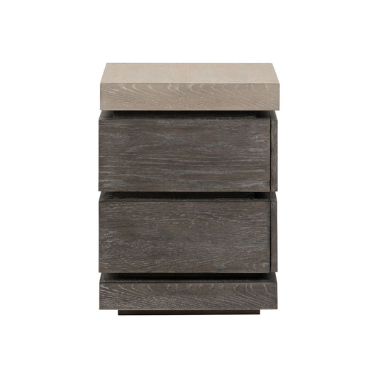 Piedmont - Chairside Table - Charcoal / Ash - Hornell Furniture Outlet