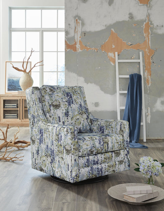 Dustinford - Swivel Glider Accent Chair - Multi - Hornell Furniture Outlet