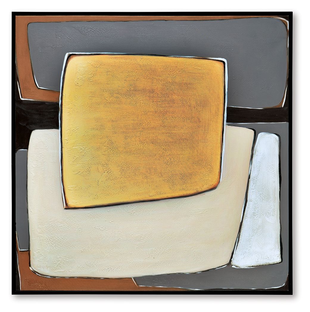 Actman - Cream / Brown / Gray - Wall Art - Hornell Furniture Outlet