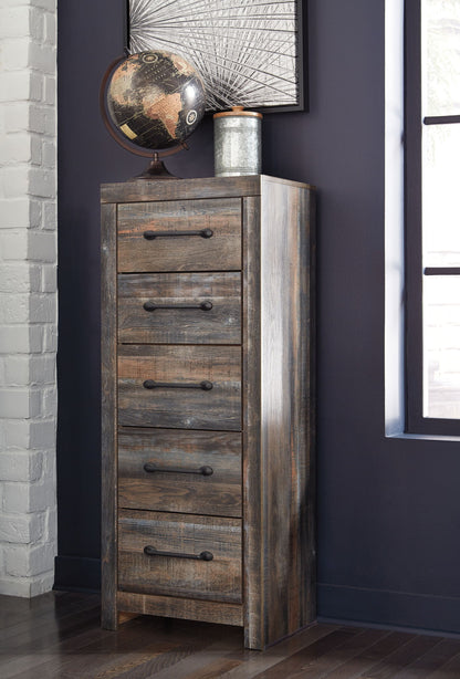 Drystan - Narrow Chest - Brown / Beige - Hornell Furniture Outlet