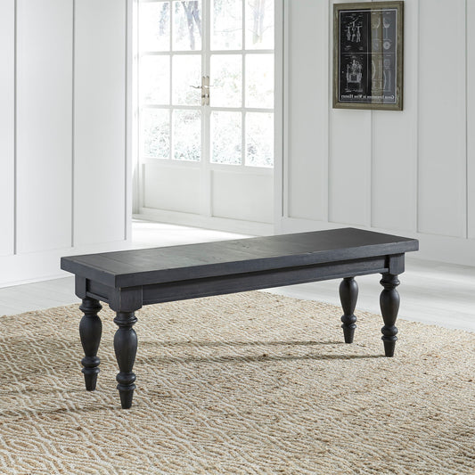 Harvest Home - Backless Bench - Black - Hornell Furniture Outlet
