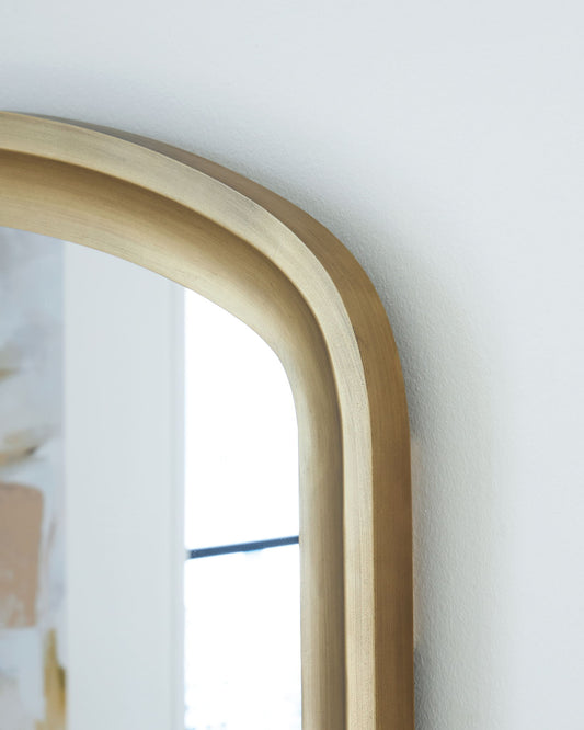 Fintan - Gold Finish - Floor Mirror - Hornell Furniture Outlet