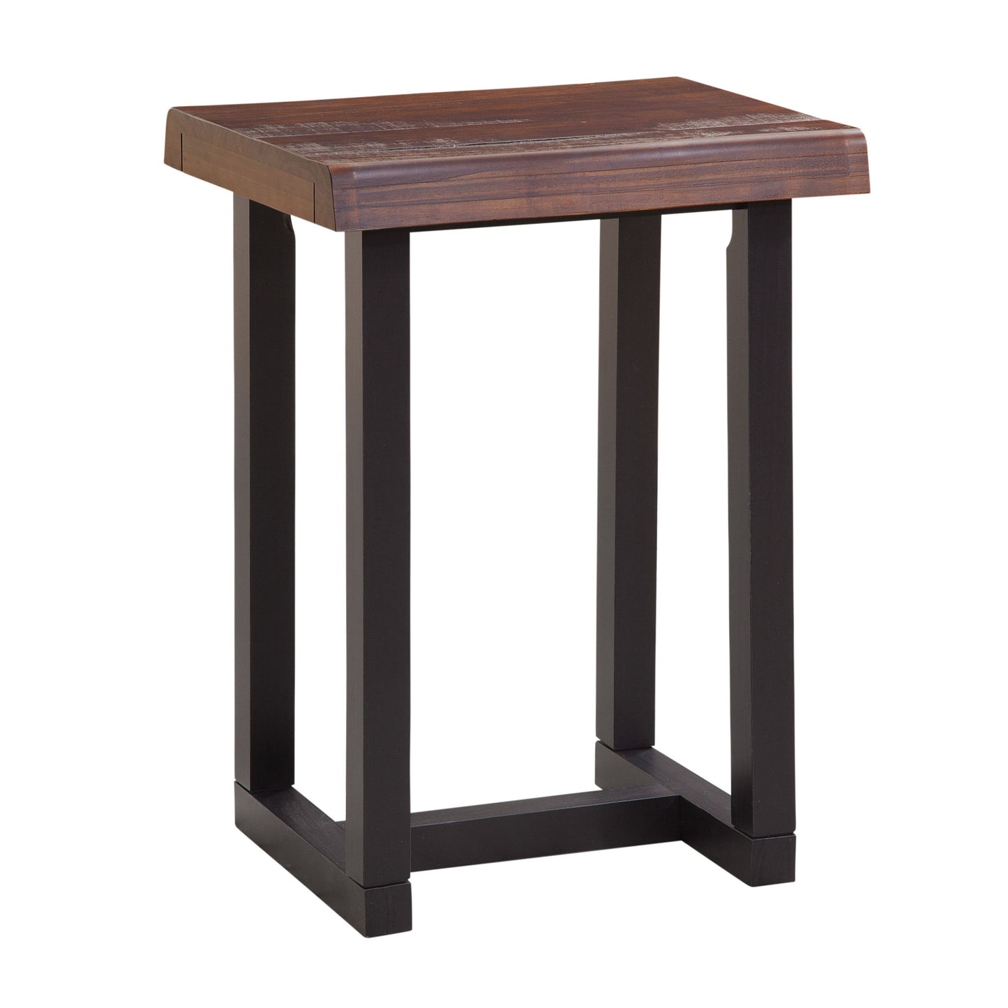 Jennings - Live Edge Stool (Set of 2) - Brown - Hornell Furniture Outlet
