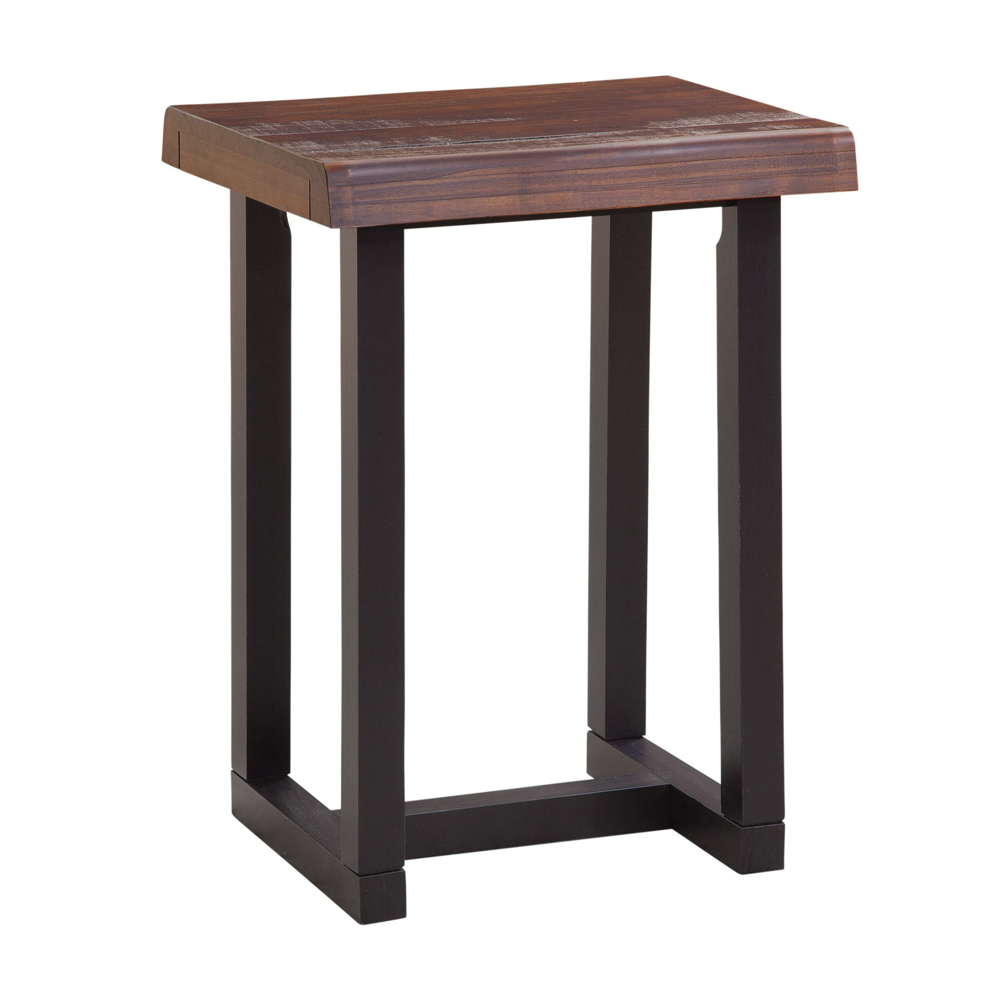 Jennings - Live Edge Stool (Set of 2) - Brown - Hornell Furniture Outlet