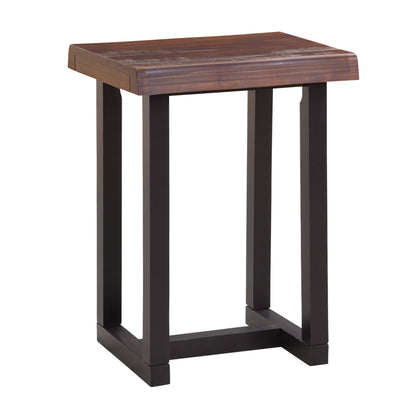 Jennings - Live Edge Stool (Set of 2) - Brown - Hornell Furniture Outlet