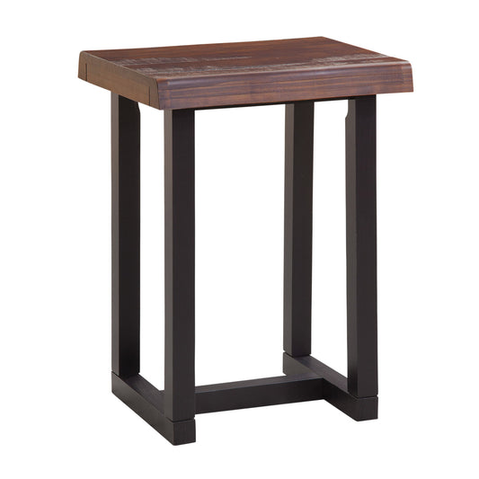 Jennings - Live Edge Stool (Set of 2) - Brown - Hornell Furniture Outlet