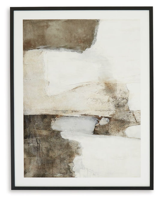 Aldricton - Brown / White - Wall Art - Hornell Furniture Outlet