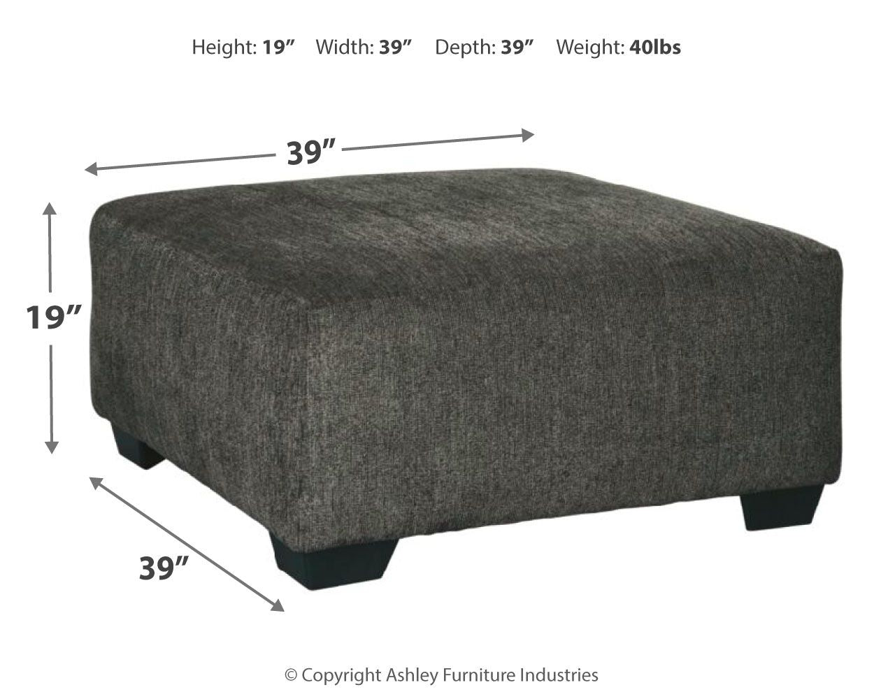 Ballinasloe - Ottoman - Hornell Furniture Outlet