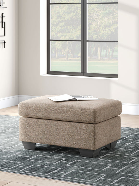 Triston - Peaks - Ottoman - Suede - Hornell Furniture Outlet