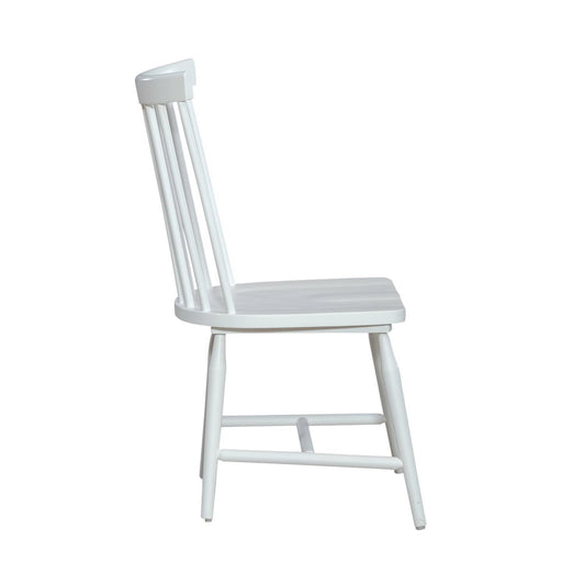 Palmetto Heights - Spindle Back Side Chair (RTA) - White - Hornell Furniture Outlet