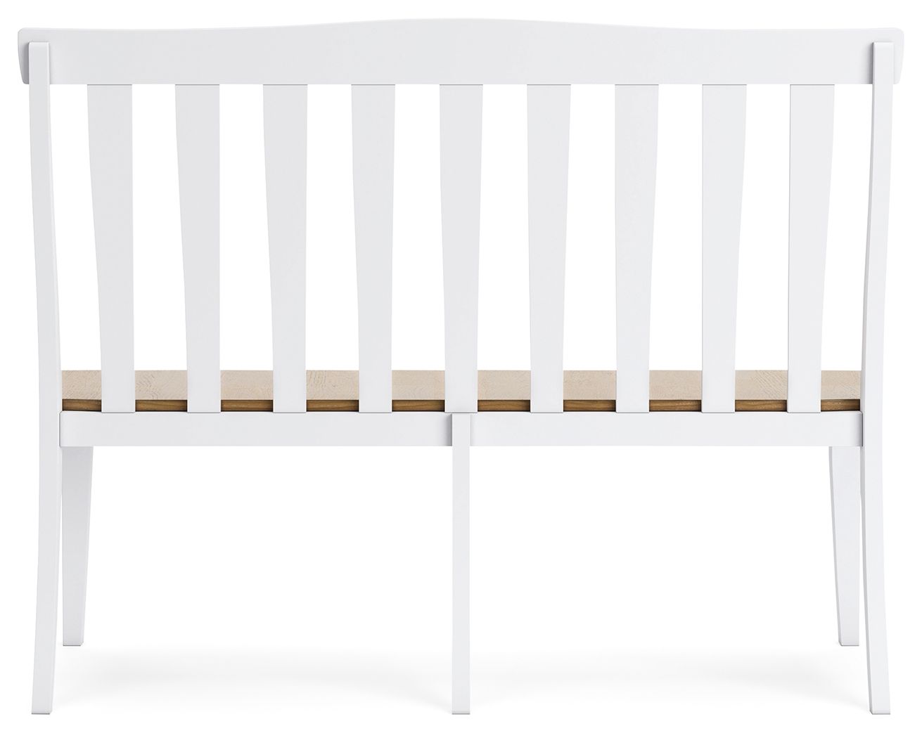 Ashbryn - White / Natural - Double Dining Chair - Hornell Furniture Outlet