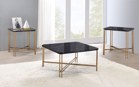 Daxton - 3 Piece Table Set - Black - Hornell Furniture Outlet