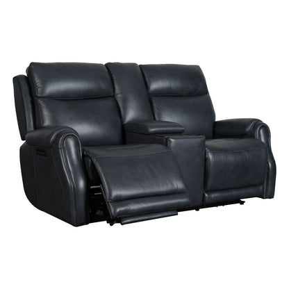 Clinton - Loveseat With Console P3 & ZG - Carmel Slate - Hornell Furniture Outlet