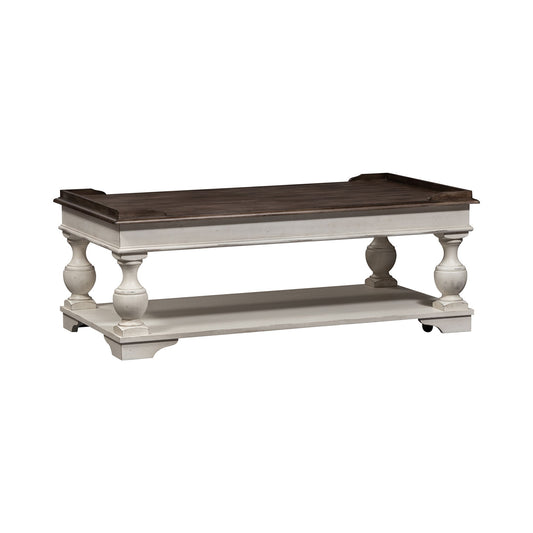 Abbey Road - Lift Top Cocktail Table - White - Hornell Furniture Outlet