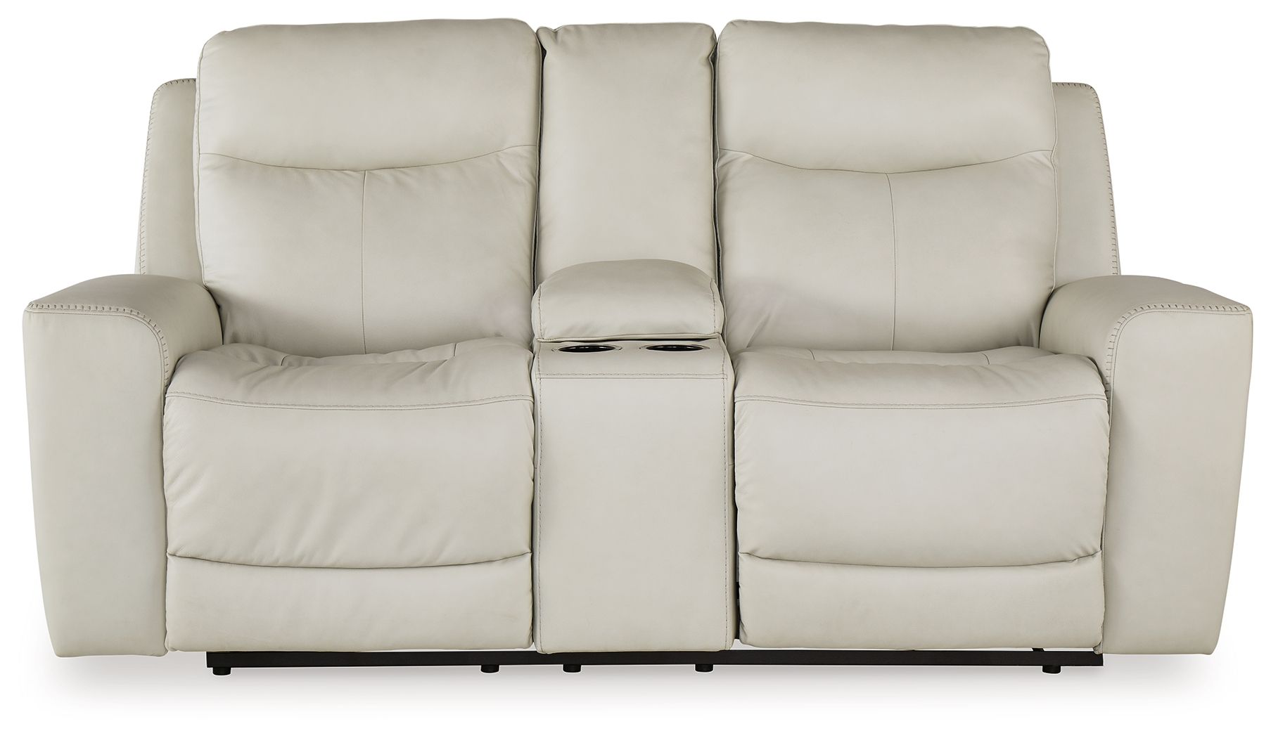 Mindanao - Power Reclining Loveseat With Console /Adj Hdrst - Hornell Furniture Outlet