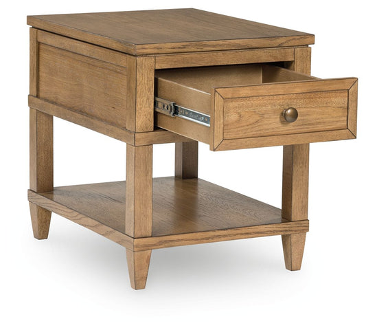 Sharlance - Light Brown - Rectangular End Table - Hornell Furniture Outlet