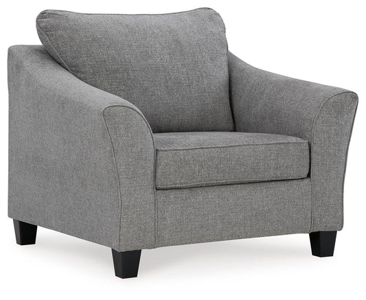 Mathonia - Smoke - Chair And A Half - Hornell Furniture Outlet