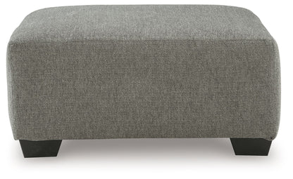 Clarington - Oversized Accent Ottoman - Greystone - Hornell Furniture Outlet